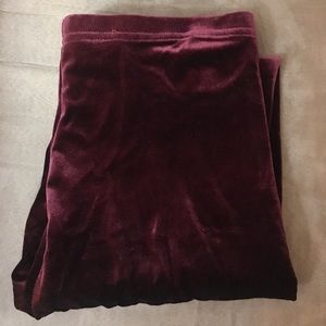 American apparel high waisted velvet leggings